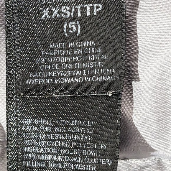 Girls THE NORTH FACE Hyvent 550 Belted Hooded Goose Down JACKET Parka Sz 5 - Picture 13 of 15